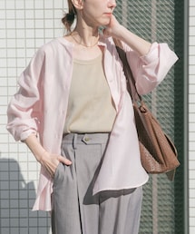 ITEMS URBANRESEARCH | シアーバンドカラーシャツ(シャツ/ブラウス)