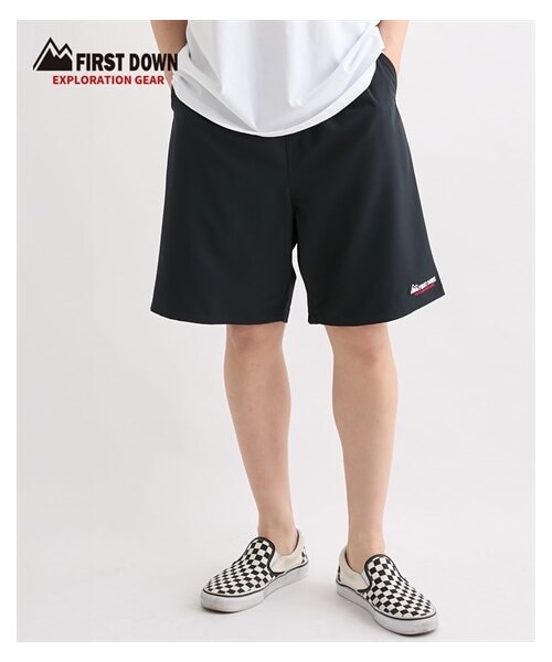nissen（ニッセン）の「カラーハーフパンツ　ファーストダウンエクスプロレーションギア　ストレッチ・はっ水（パンツ・メンズ・60グリーン/75ネイビー/06ブラック・M/L/LL）」の2枚目の写真