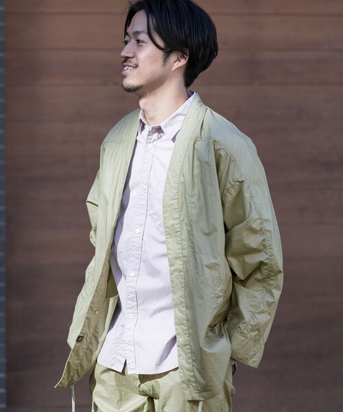 URBAN RESEARCH（アーバンリサーチ）の「コーティングタイプライターレイバーシャツ∴（ミリタリージャケット・メンズ・KHAKI/CHARCOAL・S/M/L）」の15枚目の写真
