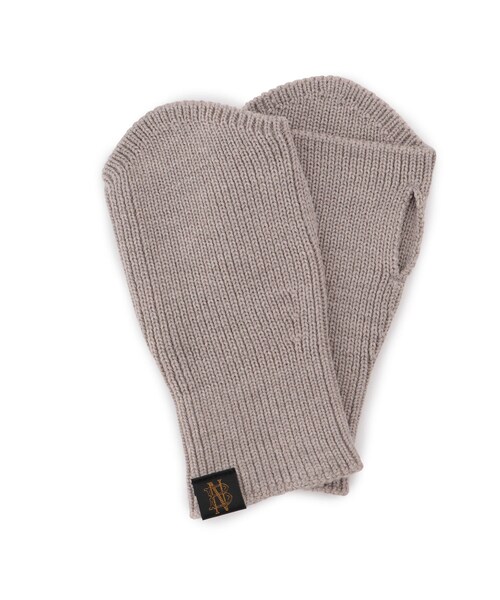 ADAM ET ROPE'(アダムエロペ)の「【BATONER】SOLID WOOL HAND WARMER(手袋・メンズ・ブラック/ベージュ・F)」の3枚目の写真