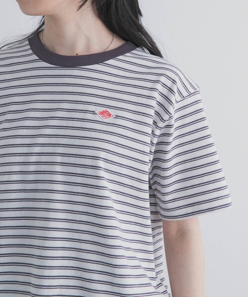 URBAN RESEARCH DOORS(アーバンリサーチドアーズ)の「DANTON SHORT T-SHIRTS(Tシャツ/カットソー・レディース・BEIGE×PUR/GREY×GRE/ECRU×DKBE・S)」の7枚目の写真