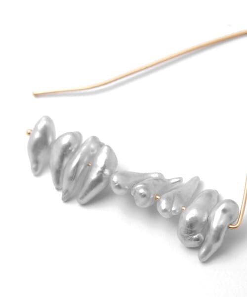 かぐれ（カグレ）の「あこやけしパールピアス（ピアス（両耳用）・レディース・K18/あこやけし・Free/FREE）」の4枚目の写真