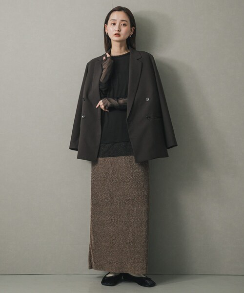 SENSE OF PLACE by URBAN RESEARCH（センスオブプレイスバイアーバンリサーチ）の「ベロアスクエアフラットシューズ（バレエシューズ・レディース・BLACK/BROWN/GRAY・S/M/L）」の19枚目の写真