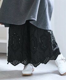 nissen | ＜大きいサイズ＞裾刺しゅうがかわいい万能ペチパンツ(パンツ)
