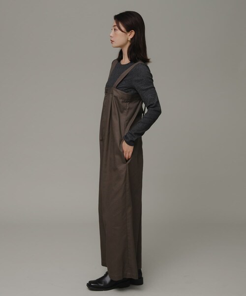 URBAN RESEARCH Sonny Label（アーバンリサーチサニーレーベル）の「ハイウエストタックサロペット（サロペット/オーバーオール・レディース・ブラウン/ブラック・FREE）」の21枚目の写真