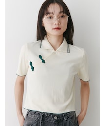 jouetie | チャイナポロトップス(ポロシャツ)