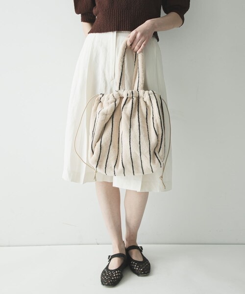URBAN RESEARCH(アーバンリサーチ)の「BONGUSTA NARAM HANDBAG(ハンドバッグ・レディース・P NEON YEL/CAMEL U/CREAM INK・-)」の9枚目の写真