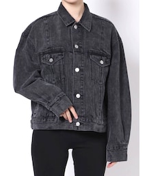 EVRIS | タックデザインデニムＧジャン【セットアップ着用可能】(デニムジャケット)