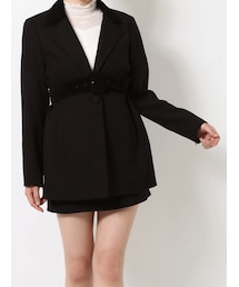 EATME | ベルト付きテーラードジャケット（セットアップ可能）(テーラードジャケット)