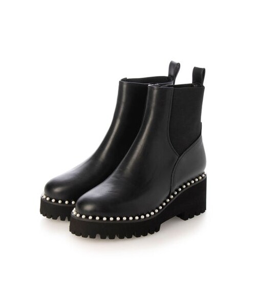 【EVOL/イーボル】 6.5cm厚底ソールサイドゴアショートブーツ IX5512