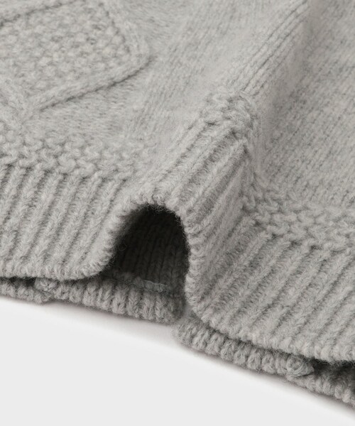 ROPE'（ロペ）の「【Ｍaison no8（メゾンエイト）】REMIXED KNIT VEST｜ニット（ニット/セーター・レディース・ライトグレー/ネイビー・F）」の13枚目の写真