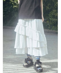 merry jenny | ランダムティアードフレアスカート(スカート)