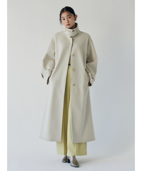 LAGUNAMOON（ラグナムーン）の「ステンカラーロングコート（ステンカラーコート・レディース・ライトグレー/チャコールグレー/モカ・S/M）」の19枚目の写真