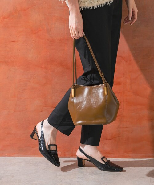 URBAN RESEARCH ROSSO（アーバンリサーチロッソ）の「MARRON BAG（トートバッグ・レディース・goldbrown/softblack/mistywhite・Free）」の11枚目の写真