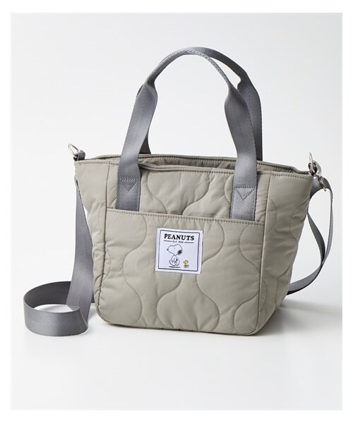 nissen（ニッセン）の「スヌーピーボンディング２WAYショルダーバッグ（ショルダーバッグ・メンズ・ブラック/グレージュ/ベージュ・Y）」の2枚目の写真