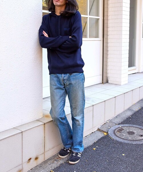 ADAM ET ROPE'（アダムエロペ）の「【GALLIA/ガッリア】Knit hoodie（パーカー・メンズ・グレー/ネイビー・50/52）」の15枚目の写真