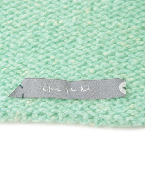 ADAM ET ROPE'(アダムエロペ)の「【chisaki(チサキ)】Hope stole(ストール/ショール・レディース・オフホワイト/ライトグリーン・F)」の16枚目の写真