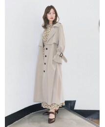 dazzlin | バックプリーツロングトレンチコート(トレンチコート)