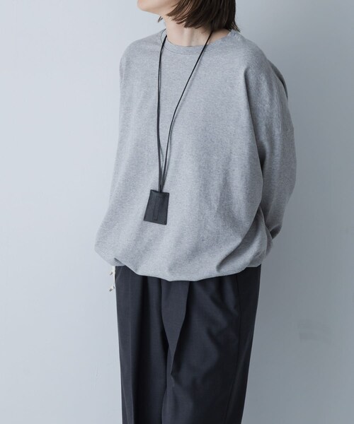 かぐれ（カグレ）の「コットンドロストヘムカットソー（Tシャツ/カットソー・レディース・BLACK/GRAY/OATMEAL・Free）」の19枚目の写真