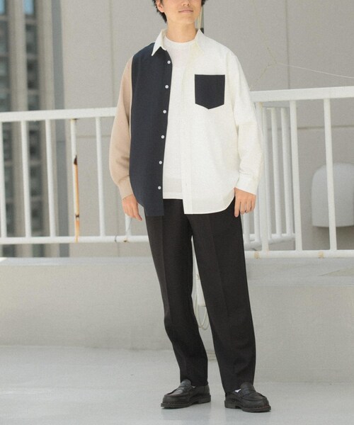 ITEMS URBANRESEARCH（アイテムズ アーバンリサーチ）の「Vertical Switch 長袖シャツ（シャツ/ブラウス・メンズ・BLU/WHT/GRY・M/L）」の7枚目の写真