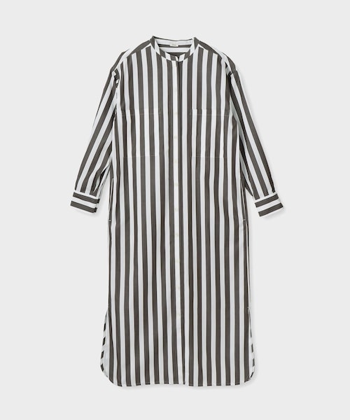 ROPE'(ロペ)の「【drawell(ドロウェル)】MAXI SHIRT DRESS|ワンピース(シャツワンピース・レディース・ダークブラウン/ネイビー・F)」の1枚目の写真