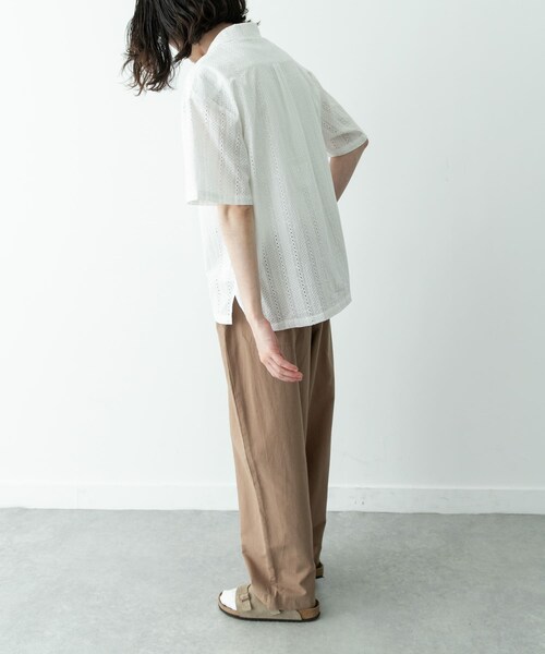 URBAN RESEARCH Sonny Label（アーバンリサーチサニーレーベル）の「リネン混ワイドイージーパンツ（その他パンツ・メンズ・ブラック/ベージュ・S/M/L）」の21枚目の写真