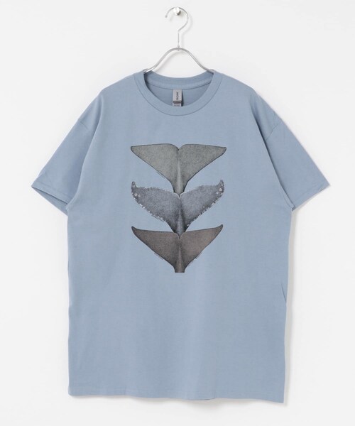 URBAN RESEARCH DOORS(アーバンリサーチドアーズ)の「LIBERTY GRAPHICS Whale Tails(Tシャツ/カットソー・メンズ・S.BLUE・L/XL)」の6枚目の写真