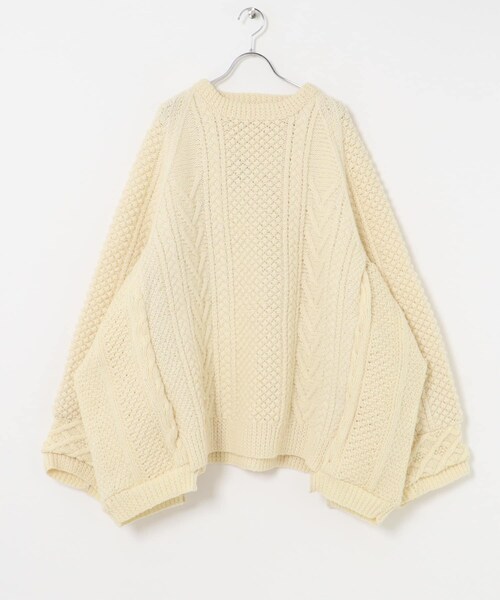 THE GOODLAND MARKET（ザグッドランドマーケット）の「77circa　make wide fisherman sweater（ニット/セーター・レディース・off1/off2/off3・one）」の16枚目の写真