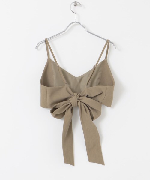 SENSE OF PLACE by URBAN RESEARCH（センスオブプレイスバイアーバンリサーチ）の「バックリボンビスチェ（その他トップス・レディース・BLACK/BEIGE・one）」の17枚目の写真