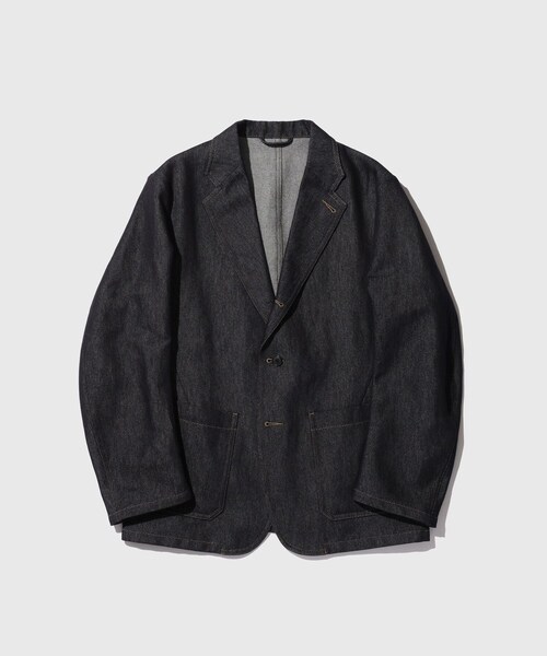 ADAM ET ROPE'(アダムエロペ)の「【HEUGN/ユーゲン】Henrri DENIM(テーラードジャケット・メンズ・ネイビー・1/2/3/4)」の5枚目の写真