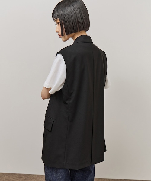 ADAM ET ROPE'(アダムエロペ)の「ジャケットジレ(ベスト・レディース・ブラック/ブラウン系・36/38)」の10枚目の写真