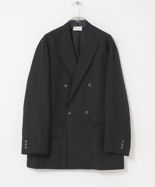 URBAN RESEARCH(アーバンリサーチ)の「new basic WOOL LINEN DOUBLE JACKET(テーラードジャケット・メンズ・BLACK・M/L/XL)」の8枚目の写真