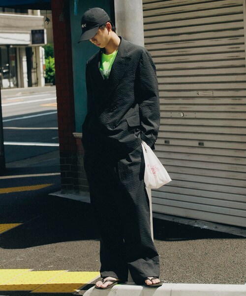 URBAN RESEARCH(アーバンリサーチ)の「『別注』NEAT×URBS DOT'S SEERSUCKER WIDE(その他パンツ・メンズ・BLACK/BROWN・44/46/48/50)」の6枚目の写真