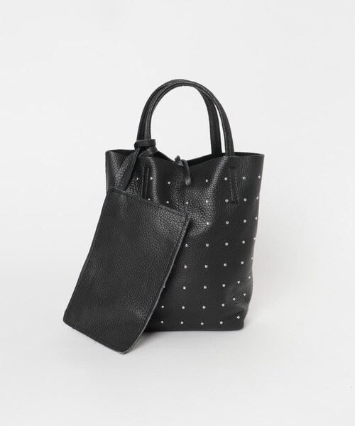 URBAN RESEARCH（アーバンリサーチ）の「スタッズミニトートバッグ（トートバッグ・レディース・BLACK/SILVER・-）」の10枚目の写真