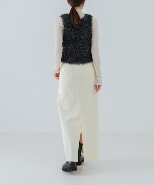 URBAN RESEARCH(アーバンリサーチ)の「トリコットコーデュロイスカート(スカート・レディース・BROWN/OFF WHITE・36/38)」の10枚目の写真
