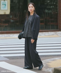 URBAN RESEARCH DOORS | 『仁村紗和さん着用』『UR TECH』完声タックギャザーワイドパンツ(その他パンツ)