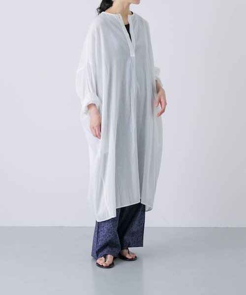 かぐれ（カグレ）の「ボイルチュニックプルオーバー（チュニック・レディース・OFF/GREGE/BLACK・FREE）」の3枚目の写真