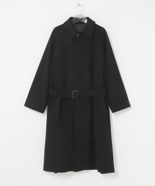 URBAN RESEARCH（アーバンリサーチ）の「WOOL BEAVER BELTED COAT（ステンカラーコート・メンズ・BLACK/MOCHA/BROWN・M/L）」の12枚目の写真