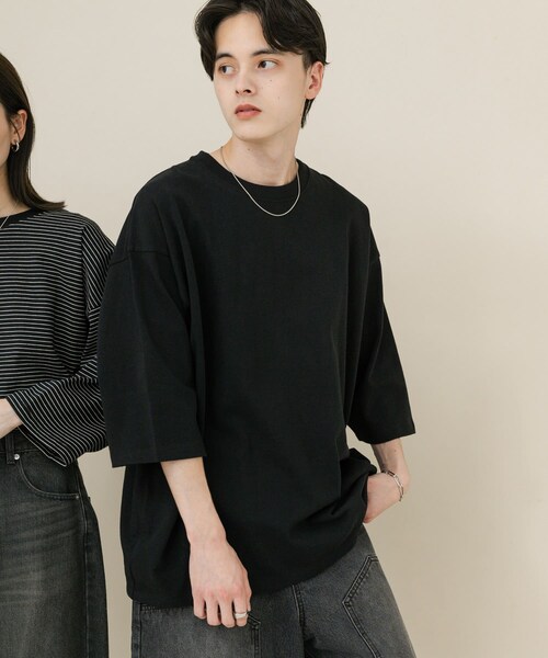 SENSE OF PLACE by URBAN RESEARCH(センスオブプレイスバイアーバンリサーチ)の「『ユニセックス』エクストラルーズアソートTシャツ(Tシャツ/カットソー・メンズ・WHITE/BLACK/WHT×BLK/BLK×WHT・M/L)」の21枚目の写真