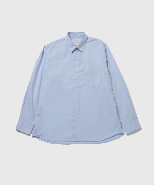 ADAM ET ROPE'（アダムエロペ）の「【Sea Island Cotton】レギュラーカラーシャツ（シャツ/ブラウス・メンズ・ホワイト/ネイビー/ネイビー系/サックス・L/M）」の5枚目の写真