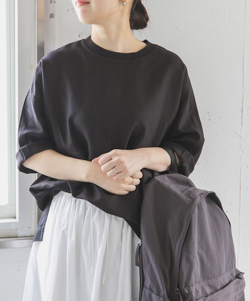 URBAN RESEARCH DOORS(アーバンリサーチドアーズ)の「FORK&SPOON プルオーバーブラウス(シャツ/ブラウス・レディース・OFF/BLACK/DARK BLUE・1)」の2枚目の写真