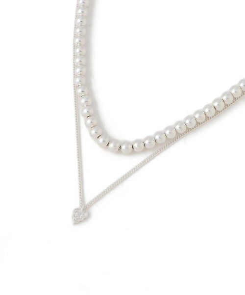 VIS（ビス）の「【Chocomoo】VIS別注レイヤードネックレス（ネックレス・レディース・ゴールド/シルバー・F）」の19枚目の写真