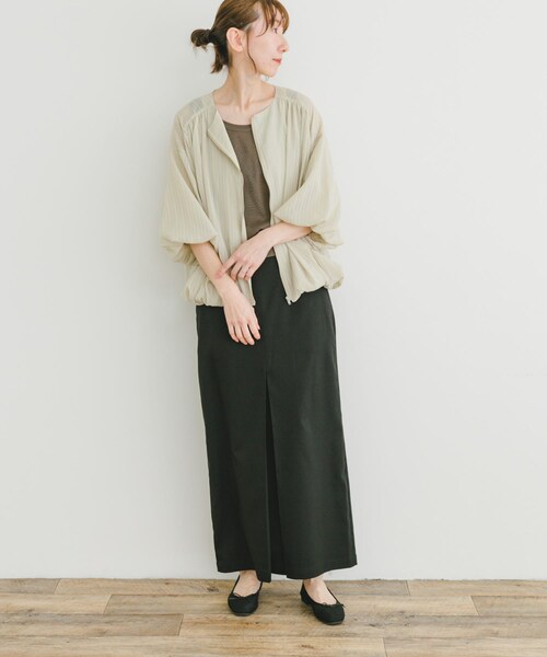 ITEMS URBANRESEARCH（アイテムズ アーバンリサーチ）の「バルーンスリーブブルゾン（ブルゾン・レディース・Y.BEG/BLU・FREE）」の8枚目の写真