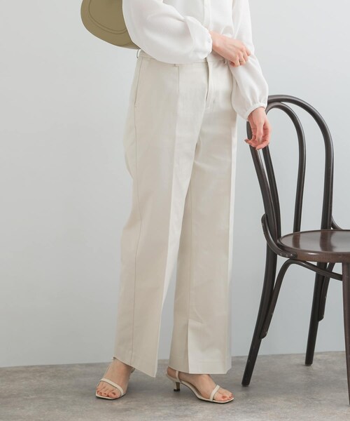 URBAN RESEARCH ROSSO（アーバンリサーチロッソ）の「セミフレアチノパンツ（チノパンツ・レディース・BLACK/IVORY/NAVY BLUE・36/38）」の7枚目の写真