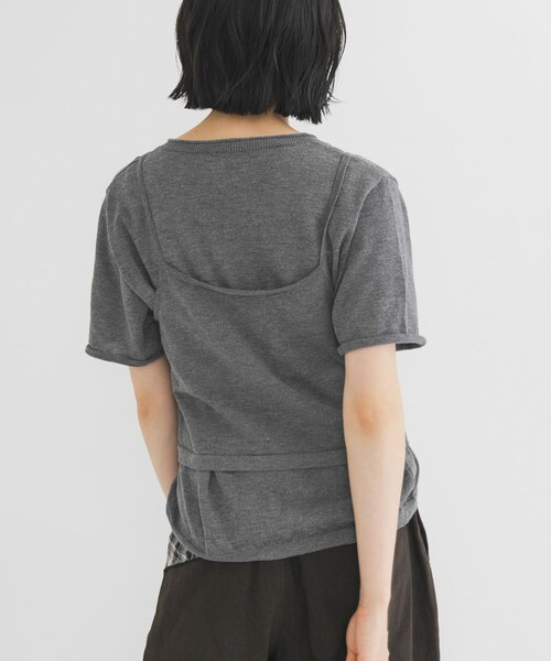 KBF（ケイビーエフ）の「ビスチェSETカーディガン（カーディガン/ボレロ・レディース・SAGE/GRAY/RED・One）」の8枚目の写真