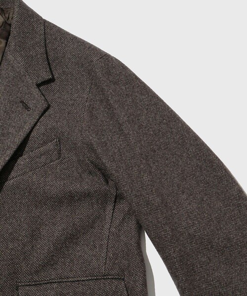 ADAM ET ROPE'(アダムエロペ)の「【URU/ウル】OVER JACKET(テーラードジャケット・メンズ・ダークブラウン・2)」の4枚目の写真