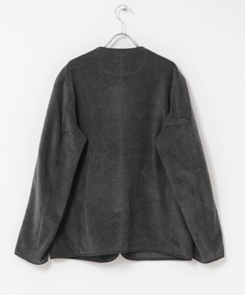 URBAN RESEARCH DOORS（アーバンリサーチドアーズ）の「DANTON　FLEECE COLLARLESS JACKET（テーラードジャケット・メンズ・BLACK/DK.GREY/C.GREY/CHOCOLATE/MARBLE/NAVY BLUE・40/42/44）」の18枚目の写真