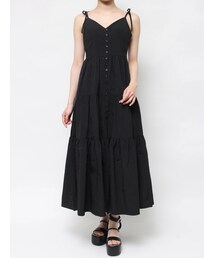 EVRIS | バックオープンティアードキャミワンピース(ワンピース)