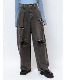 jouetie | PANEL BALLON WIDE DENIM(デニムパンツ)