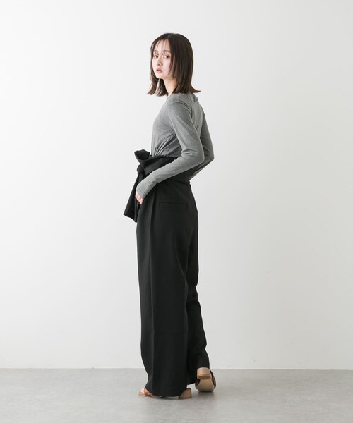 SENSE OF PLACE by URBAN RESEARCH(センスオブプレイスバイアーバンリサーチ)の「テーラードジャンプスーツ(サロペット/オーバーオール・レディース・BLACK/BEIGE・S/M)」の6枚目の写真